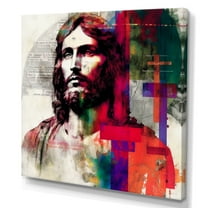 Designart Pop Art Jesus Portrait I Canvas Wall Art