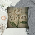 thumbnail image 2 of Creowell Spring Floral Pillow Cover - 'Bloom' Daisies Farmhouse Rustic Cushion Case, Perfect for Sofa Couch Country Home Decor, 2 of 5