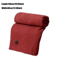 thumbnail image 4 of USB Heated Hoodie Blanket, Wearable Electric Heating Wrap with Attached Hood, Portable Fast Heating 15 Seconds Plush Throw for Office Home, Machine Washable USB Blanket Wine#, 4 of 7