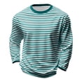 thumbnail image 4 of PEASKJP Henley Shirts for Men Long Sleeve Men's Shirts Long Sleeve Cotton T-Shirt Crew Neck Light Tees Classic Basic Casual Tops Plain Soft Shirt Green,M, 4 of 4