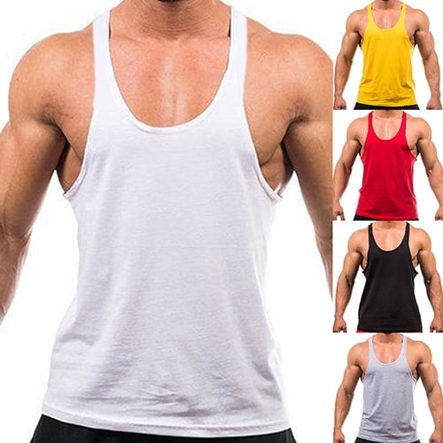 Running Vest New fashion cotton sleeveless shirts gym tank top men
