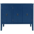 thumbnail image 3 of Bellemave Buffet Cabinet with Storage, 3 Door Sideboard with Adjustable Shelves, Wooden Console Table Cabinets, Coffee Bar Cabinet for Kitchen, Dining Room, Living Room, Entryway (Navy Blue), 3 of 13