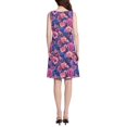thumbnail image 3 of FORMRS Summer Dress for Women Loose U Neck Sleeveless Midi Beach Sundresses with Pockets, Vibrant Art Flowers, 3 of 8