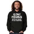 thumbnail image 4 of Funny Dad Gone Fishing Hunting Season Men's Big & Tall Graphic Hoodie Brisco Brands 4X, 4 of 5