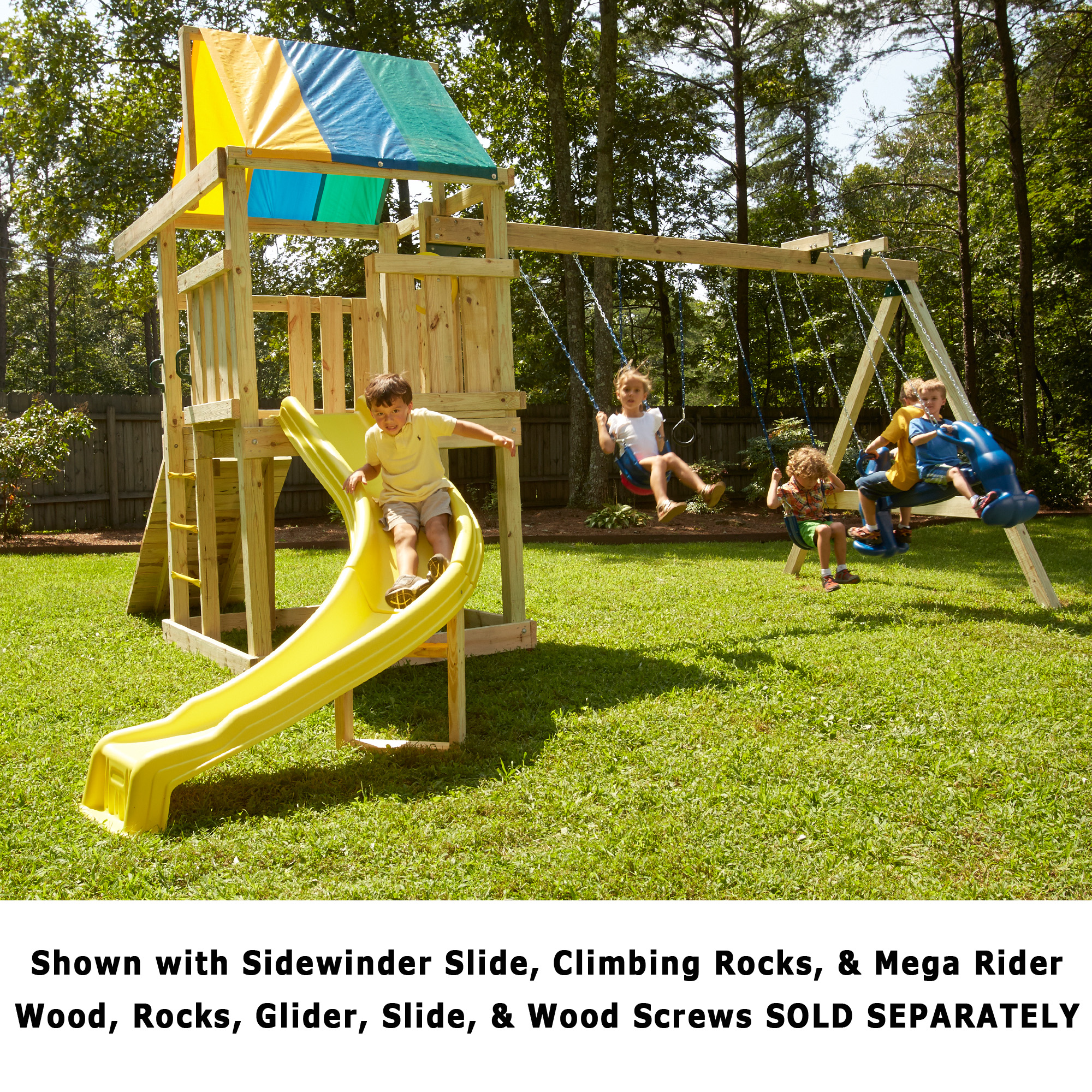 Swing N Slide Wrangler Diy Play Set Hardware Kit Wood And Slide Not Included