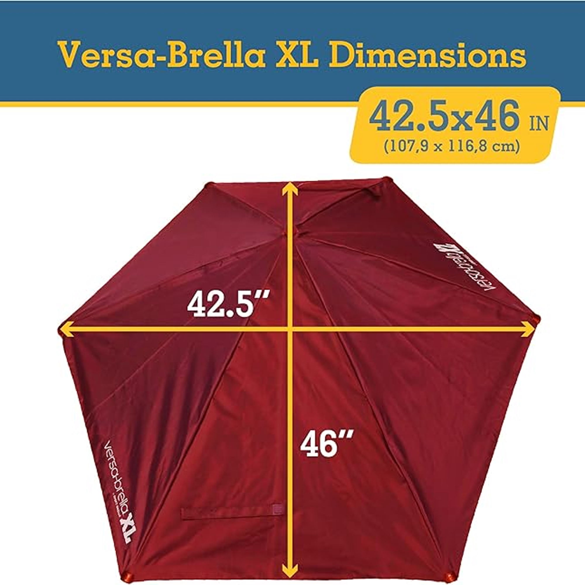 Sport-Brella Versa-Brella SPF 50+ Adjustable Umbrella XL, Midnight Blue