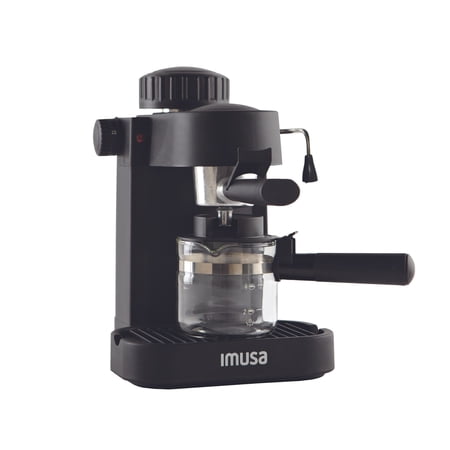 IMUSA 4 cup Electric Espresso Cappuccino Maker, Black