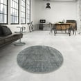 thumbnail image 3 of Ahgly Company Indoor Square Traditional Dark Gray Persian Area Rugs, 3' Square, 3 of 6