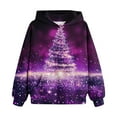 thumbnail image 2 of GERsome Unisex Kids Christmas Hoodie Boys Girls Christmas Sweatshirt Novelty Xmas Holiday Party Pullover Sweatshirt 4-14 Years (Size 7-8 Years), 2 of 3