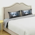 thumbnail image 5 of Wolf Satin Pillowcase for Hair and Skin Silk Pillowcase Soft Breathable Sleeping Pillow Covers Smooth Cooling Pillowcase with Envelope Closure Size Standard 20x26 in Home Decor Gifts, 5 of 7