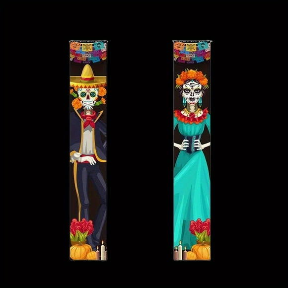 1 pair, Mexico's Day of the Dead Zombie Bride Horror Props - Perfect for Halloween Parties and Summer Decor