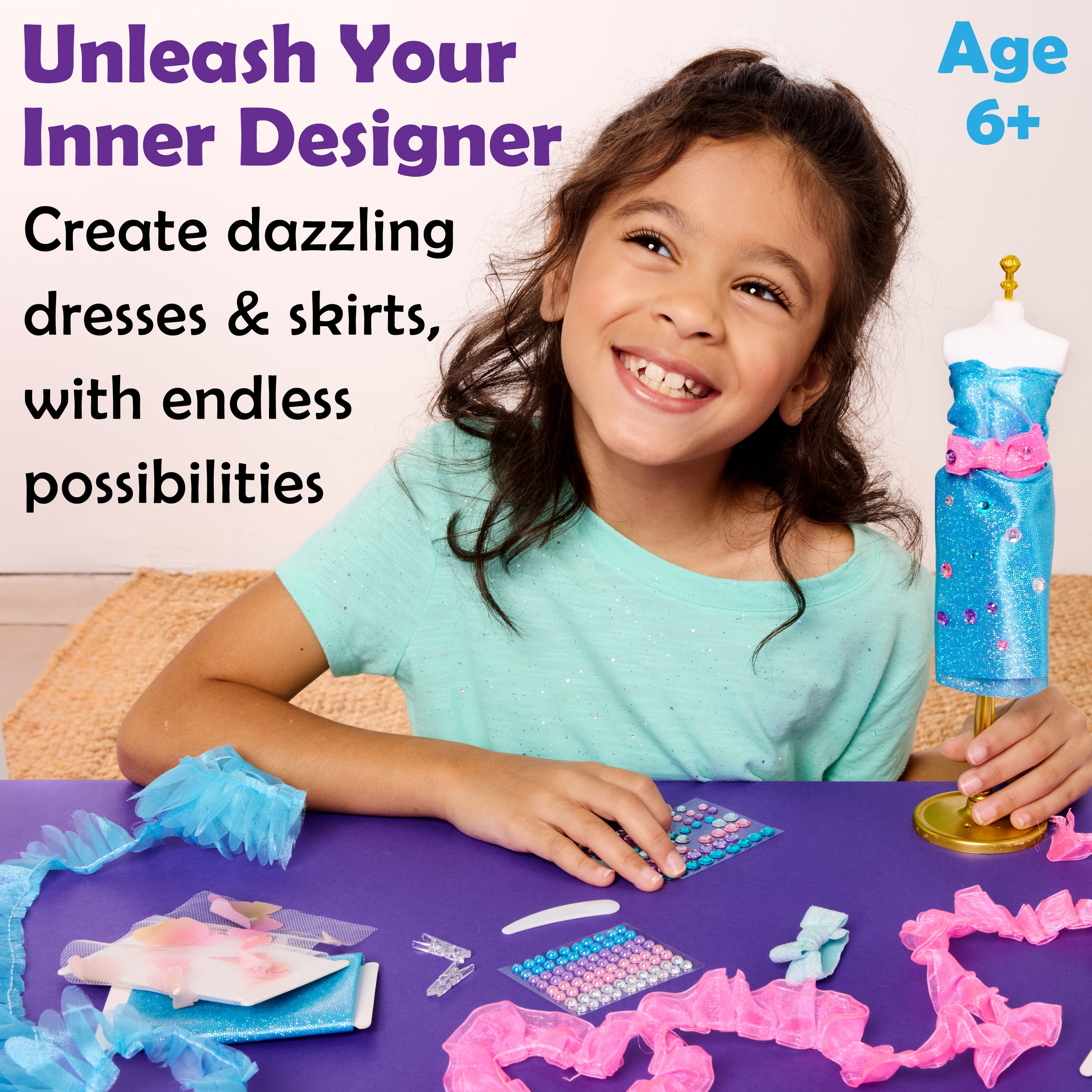 Creativity for Kids Designed by You Glam Studio: Fashion Designer Kits for Girls, Girls Toys Ages 6-8+