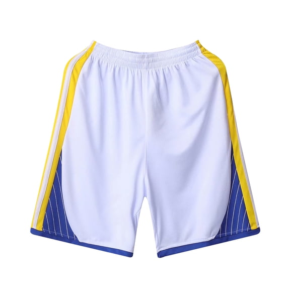 IWRICH Men's Basketball Pants Outdoor Sports Shorts Summer Running Workout Athletic Gym Short Pants White XL