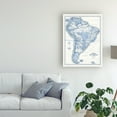 thumbnail image 3 of Trademark Fine Art 'South America in Shades of Blue' Canvas Art by Vision Studio, 3 of 3