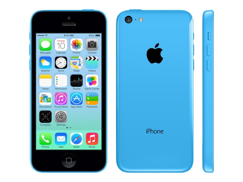 lood Maladroit Mand Apple iPhone 5c - 4G smartphone 32 GB - LCD display - 4" - 1136 x 640  pixels - rear camera 8 MP - Verizon - blue - Walmart.com