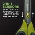 thumbnail image 4 of Scotch Scissors & Box Cutter 2-in-1, 8 inch, Non-Stick, Open Boxes, Mailers, Tubes, 1 Pair, 4 of 6