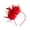 Red, variant on Vintage Feather Headband Elegant Cloth Flower Women Girls Hair Loop Band Bridal Hair Accessories Wedding Party Hairstyle Decoration Headwear
