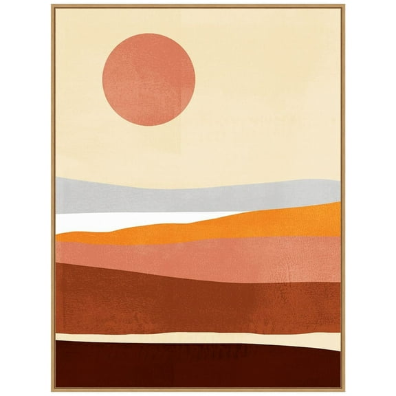 Amanti Art Sunseeker Landscape II Framed Canvas Wall Art Print