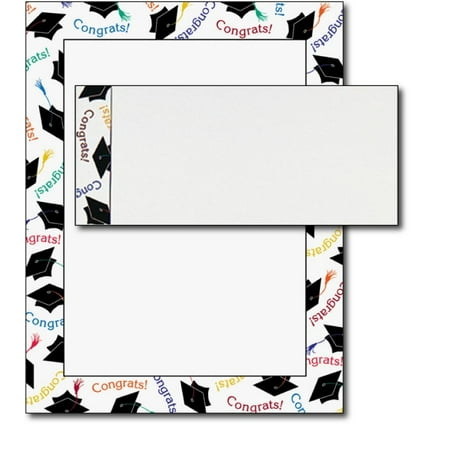 Graduation Letterhead & Envelopes - 40 Sets - Walmart.com