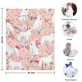 thumbnail image 4 of Great Pyrenees Dog and Pioneer Flower Blanket,Comfortable Soft Flannel Throw Blanket,All Season,Warm Lightweight Blankets for Sofa Bed Couch Living Room Chair,30"x40", 4 of 4