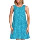 thumbnail image 1 of Fotbe Blue Glitter Vestido de Verano sin Mangas para Mujer – Vestido Midi Línea A, Estilo Camiseta Floral, Vestido Playero Casual y Fluido, 1 of 7