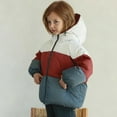 thumbnail image 4 of ATOGUTA Girls Puffer Jacket Quilted Puffer Jacket Warm Hooded Parka Snow Coats Size 1T-12 Beige, 4 of 6