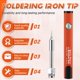 thumbnail image 4 of Kit de Mini Soldador con Rosca 510, Voltaje Ajustable de 3 Velocidades con Punta de Soldador, 650 MAh, Recargable por USB, Color Naranja, 4 of 5