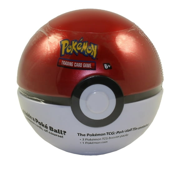Pokemon Sun & Moon - 2019 Collectors Poke Ball Tin - POKE BALL (3 packs & 1 Coin)