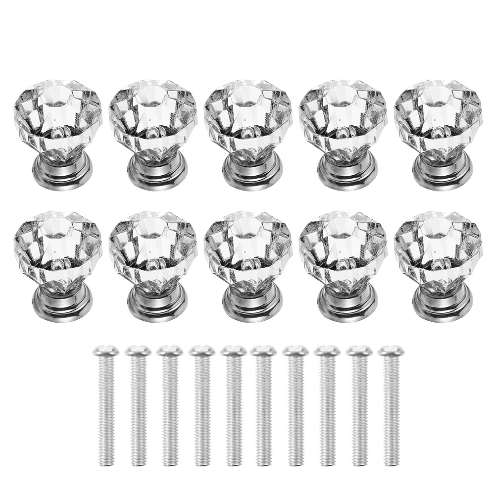 NUOLUX Door Knobs Pulls Handles Handle Wardrobe Knob Crystal