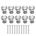 thumbnail image 1 of 10pcs Delicate Crystal Knobs Single Hole Drawer Knobs Cabinet Handle Home Parts, 1 of 7
