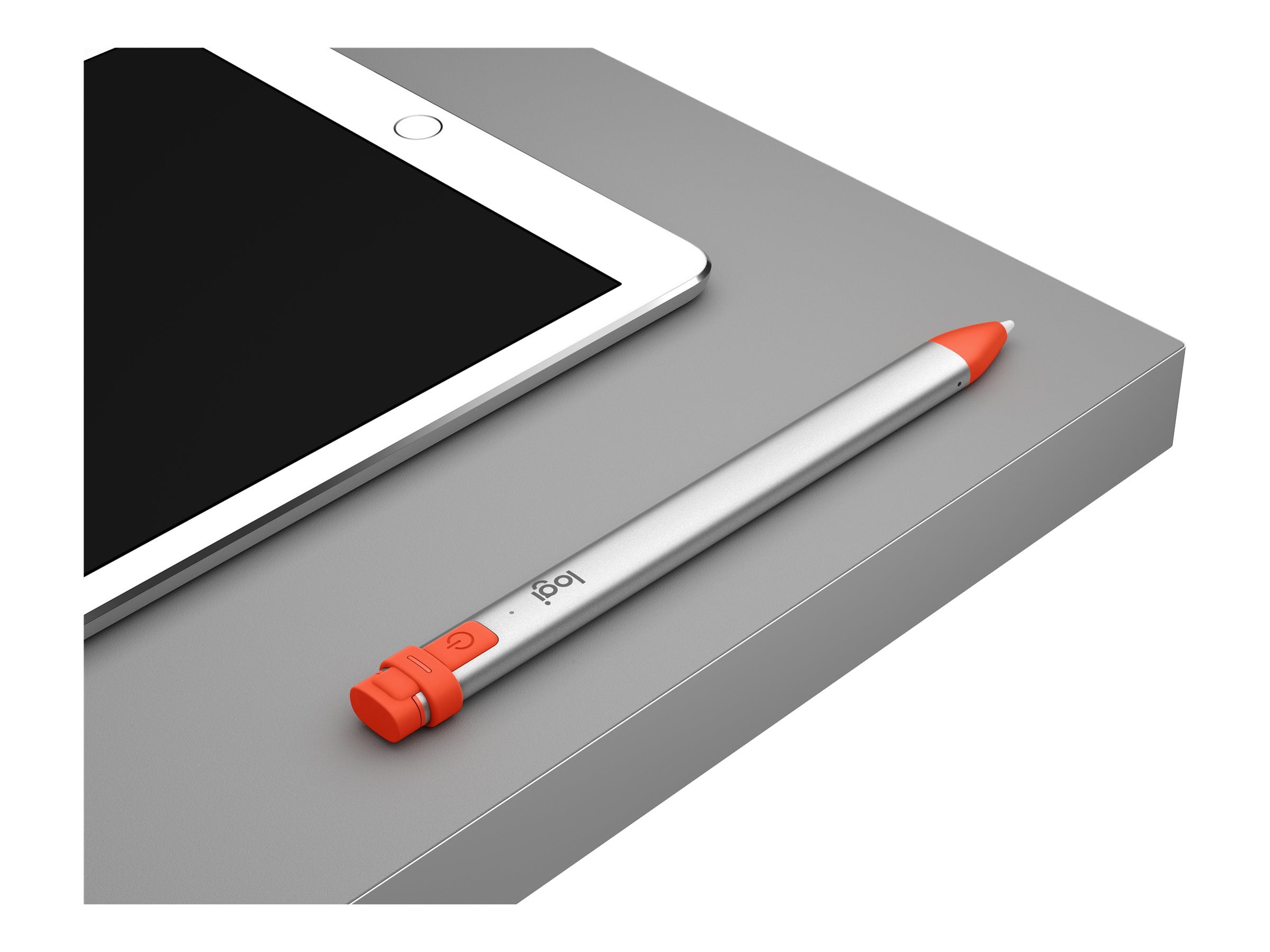 Logitech Crayon Stylus for Tablets Aluminum Pen Silicone Tip 914000031