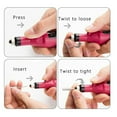 thumbnail image 6 of Pinkiou Portable Electric Nail Drills for Acrylic Nails Brush Professional Nail File Kit Pen Shape Electric Nail Drill Manicure Filer Kit, 6 of 7