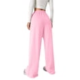 thumbnail image 5 of Mercatoo Heart Print Sweatpants for Girls Baggy Athletic Pants Wide Leg 𝗬2K 𝗗rawstring Elastic Waist Joggers with Pocket, 5 of 7