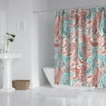 thumbnail image 2 of Pink Paisley and Floral Pattern Shower Curtain 72"x72" ,Bathroom Decorative Shower Curtains Set with 12 Hooks,Modern Waterproof Washable Shower Curtain, 2 of 6