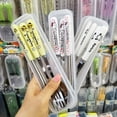 thumbnail image 3 of Sanrio Kawaii Hello Kitty Spoon Cartoon Children's Eating Fork Stainless Steel Chopsticks Tableware Three-piece Kitchen Utensils, 3 of 5