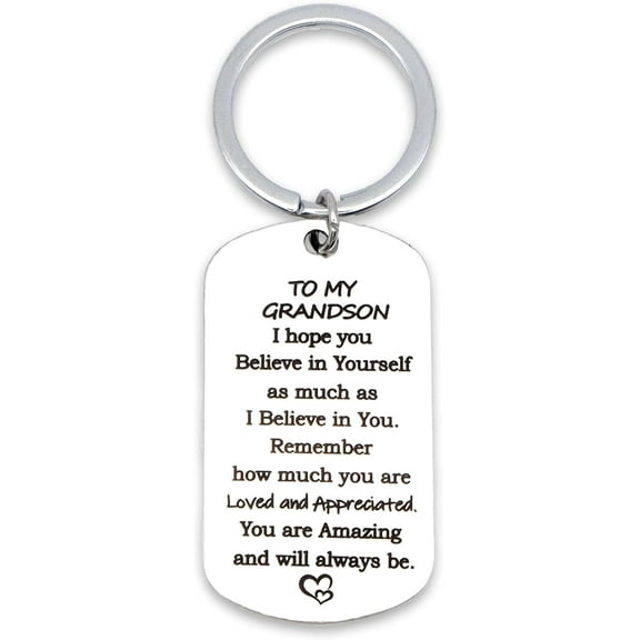 Grandson Stocking Stuffers Gifts from Grandma Christmas 16th 21st Birthday Gifts for Grandson Boys from Grandpa 2025 Graduation Valentine's Day Fathers Day Gift for Men Keepsake