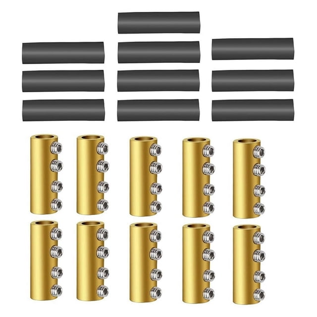Kit de 10 tuercas de conector de cable de calibre 6 AWG, terminal de conexión de cableado rápido de 80 A, terminal de empalme