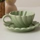 thumbnail image 5 of 1 juego de taza y platillo de cerámica, taza de café de cerámica, taza de café de cerámica con asa, tazas de café, taza de agua, taza de agua decorativa para fiestas, 5 of 7