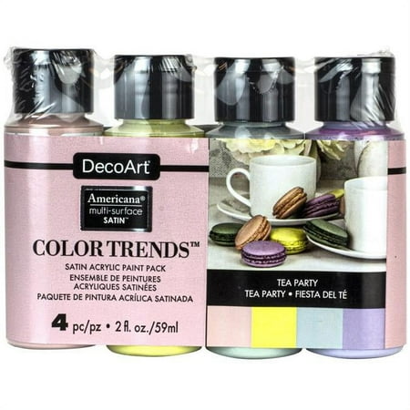UPC: 0766218117755 | Decoart Americana Multi-Surf Satin PackTeaParty4pc