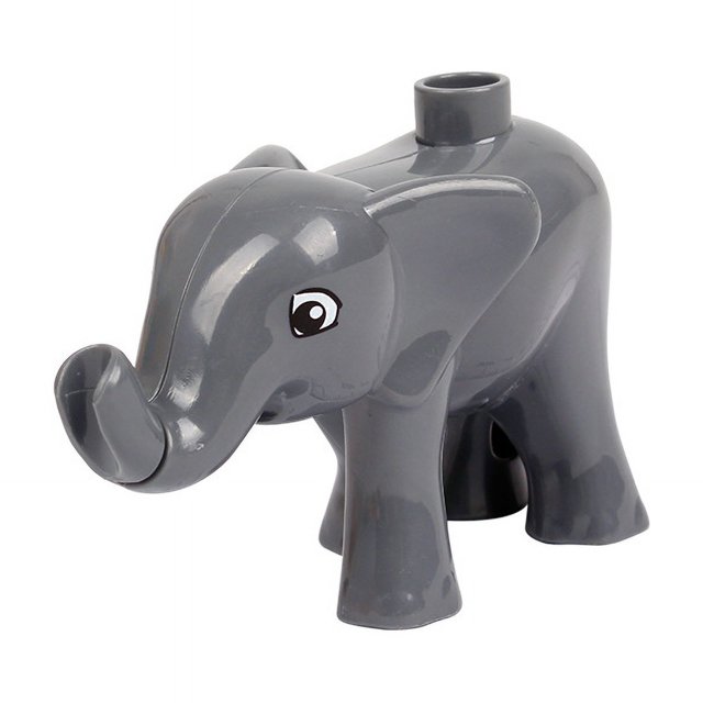 Bloques de construcción granulares grandes, animales, tigre, panda, león, mono, escena de combinación gratuita, accesorios de plástico