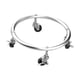 thumbnail image 5 of Soporte para tanque de gas, base móvil para cilindro de gas, soporte para tanque de gas, tanque de gas multiusos Plata con freno30cm, 5 of 8