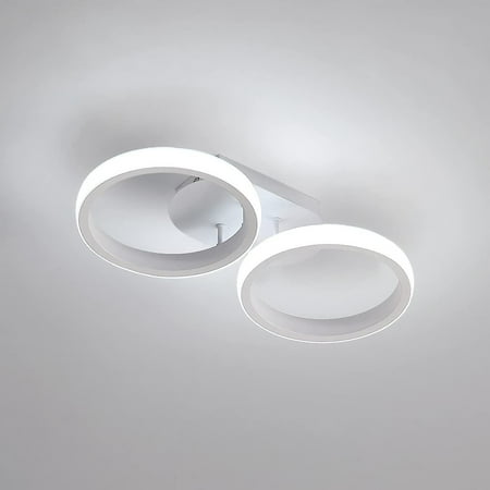

Led Ceiling Light 2 Rings 22W 1650Lm Ceiling Lamp Modern Round Cool White 6000-6500K [Energy Class E]