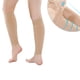 thumbnail image 3 of EeaseMX 1 par de calcetines de compresión elástica para venas deportivas de presión secundaria, calcetines de soporte para piernas de tubo medio (color piel, M), 3 of 7
