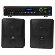 JBL VMA2120 2-Channel/Restaurant 2-Channel Amplifier+(4) JBL Black Wall Speakers