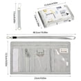 thumbnail image 3 of JIALIOU Nylon Trifold Card Wallet with ID Window Zipper Pocket for Men Women Teen Skyscraper Truck Crane, 3 of 7