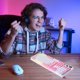 thumbnail image 4 of Teclado Pisexur para juegos electrónicos para hombres, con cable USB, flotante, ergonómico, con sensación mecánica al agua, delgado, retroiluminado por LED, para escritorio, para niños y organizador, 4 of 5