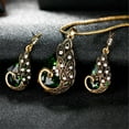 thumbnail image 2 of Valentines Day Gifts for Her Gifts Sets for Women Peacock Pendant Earring Necklace Vintage Wedding Jewellery Set Clearance Birthday Gifts for Women, 2 of 3