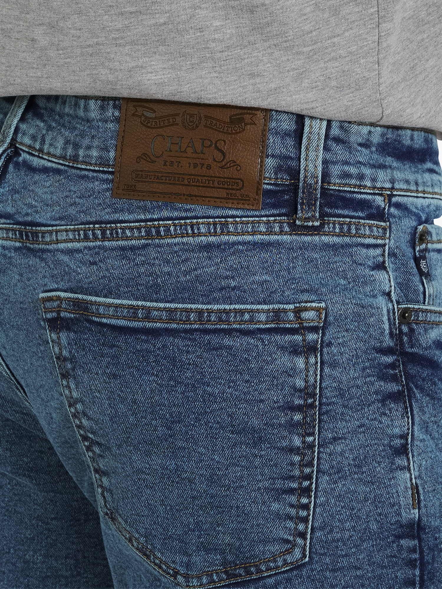 Chaps Men's & Big Men's Stretch Relaxed-Fit Denim Jeans, Sizes 30-42