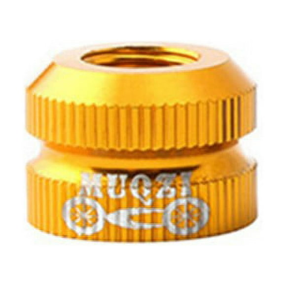 Yimiti 2Pcs Mountain Road Bicycle Bike Presta Valve Nut Vacuum Tire Nozzle Nuts,Gold
