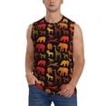 thumbnail image 1 of Fotbe Animal Men's Camiseta sin Mangas Estampada para Hombres, Playera Casual para Gimnasio, Entrenamiento, Playa-XX-Large, 1 of 7